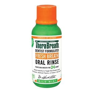 TheraBreath Mild Mint Mouth Rinse 3 oz 72/Ca