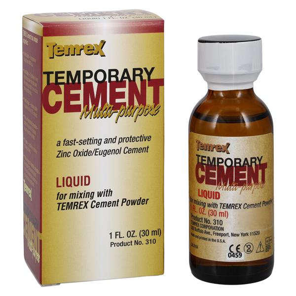 Temrex Liquid Temporary Cement Refill 1oz/Bt