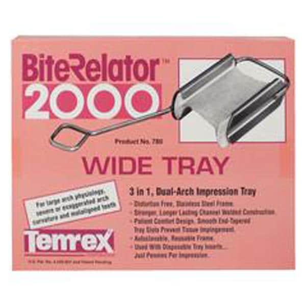 Bite Relator 2000 Double Arch Quadrant Bite Trays Wide Tray Kit Ea