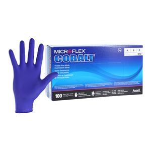 Cobalt Nitrile Exam Gloves Medium Blue Non-Sterile, 10 BX/CA