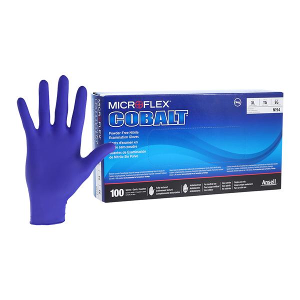 Cobalt Nitrile Exam Gloves X-Large Blue Non-Sterile, 10 BX/CA