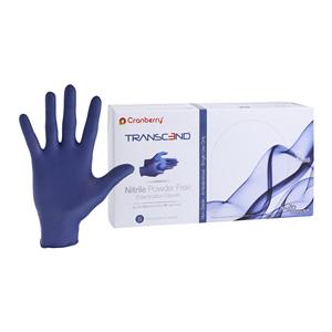 Transcend Nitrile Exam Gloves Small Matte Blue Non-Sterile, 10 BX/CA