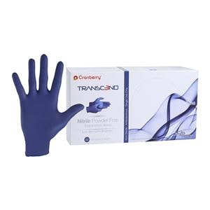 Transcend Nitrile Exam Gloves Medium Matte Blue Non-Sterile
