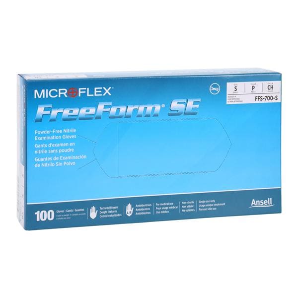 FreeForm SE Nitrile Exam Gloves Small Blue Non-Sterile