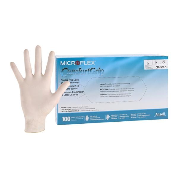 ComfortGrip Exam Gloves Small Natural Non-Sterile, 10 BX/CA