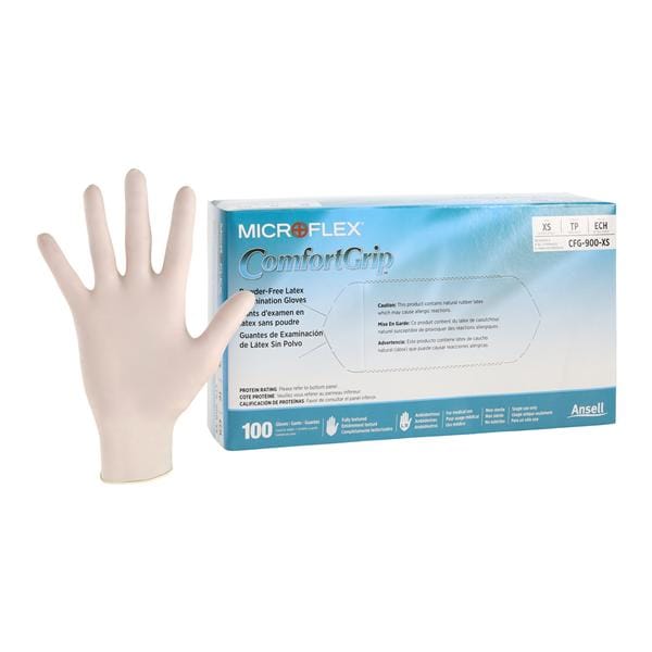 ComfortGrip Exam Gloves X-Small Natural Non-Sterile