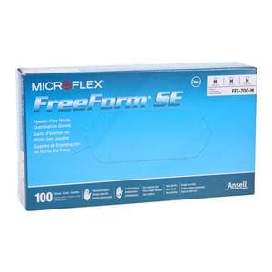 FreeForm SE Nitrile Exam Gloves Medium Blue Non-Sterile, 10 BX/CA