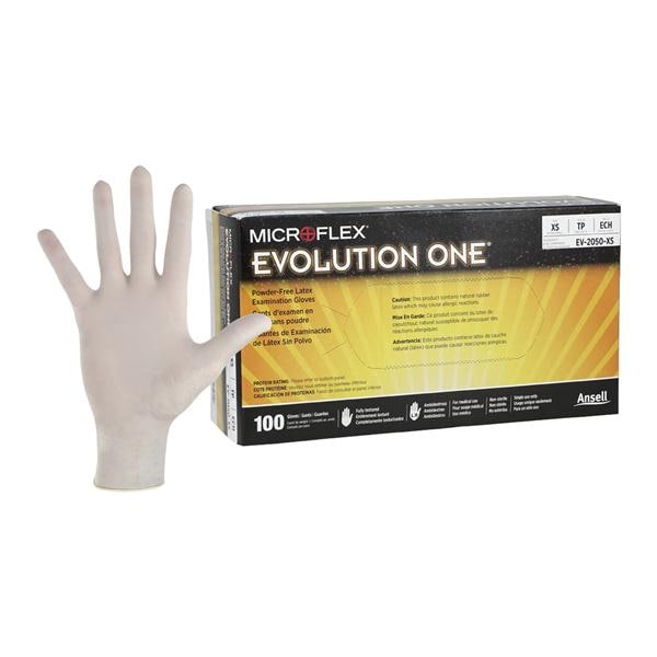 Evolution One Exam Gloves X-Small Natural Non-Sterile