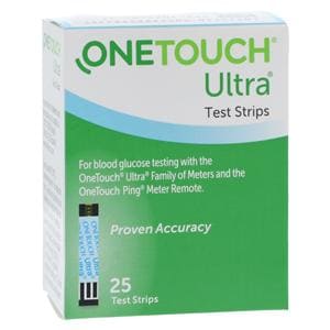 OneTouch Ultra Blood Glucose Test Strip CLIA Waived 25/Bx