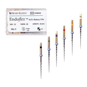 Endoflex File 21 mm Size 40 Nickel Titanium 0.04 6/Pk