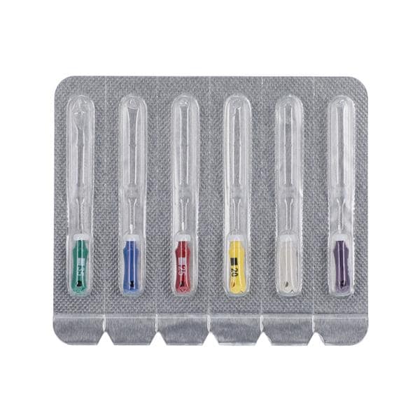 Maxima Hand K-File 21 mm Size 10-35 Assorted 6/Pk