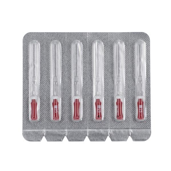 Maxima Hand K-File 21 mm Size 25 Red 6/Pk