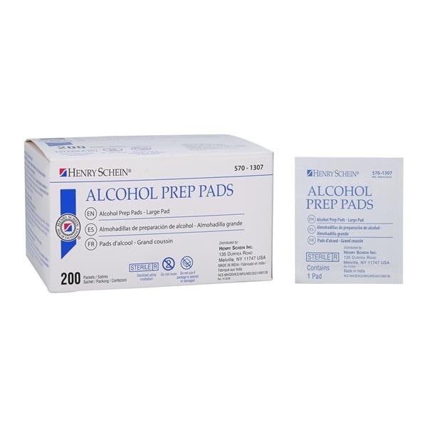 Pad Prep Alcohol Large, 20 BX/CA