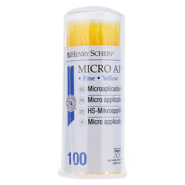 Bendable Micro Applicator Fine Yellow 100/Pk