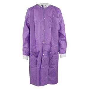 Maxi-Gard Protective Lab Coat SMS Large Purple 10/Pk, 5 PK/CA