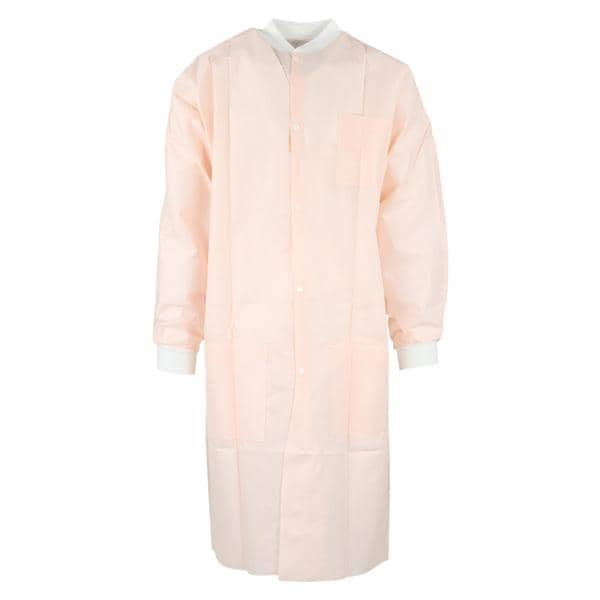 Maxi-Gard Protective Lab Coat SMS X-Large Light Pink 10/Pk, 5 PK/CA