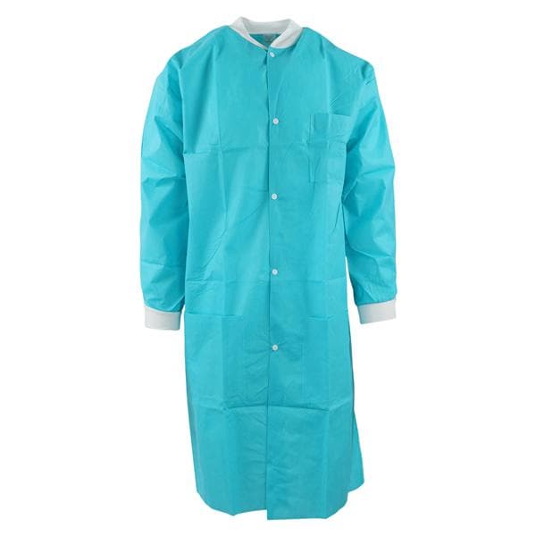 Maxi-Gard Protective Lab Coat SMS X-Large Teal 10/Pk