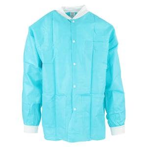 Maxi-Gard Protective Jacket SMS Large Teal 10/Pk