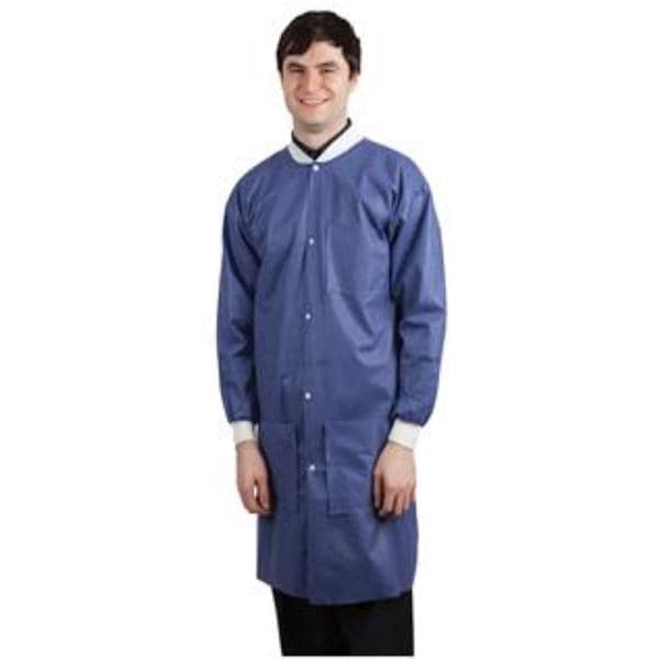 Maxi-Gard Protective Lab Coat SMS Small Blueberry 10/Pk