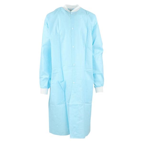 Maxi-Gard Protective Lab Coat SMS Small Sky Blue 10/Pk