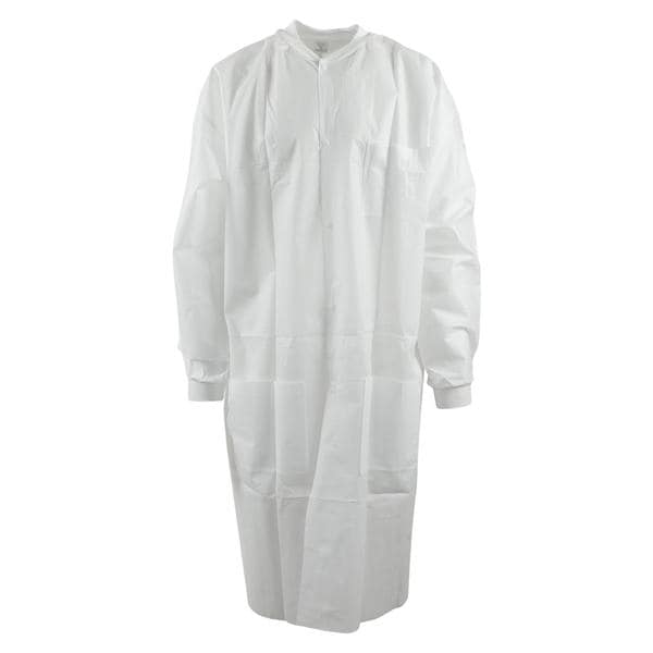 Maxi-Gard Protective Lab Coat SMS Small White 10/Pk