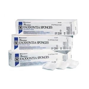 Henry Schein Premium Cotton Filled Exodontia Sponge 2x2" 8 Ply Non-Sterile Sq LF