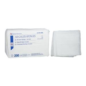 100% Cotton All-Gauze Sponge 4x4" 8-Ply Non-Sterile Square LF