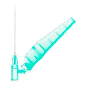 Safety Needle 21gx1-1/2" Green Safety Shield 100/Bx, 8 BX/CA