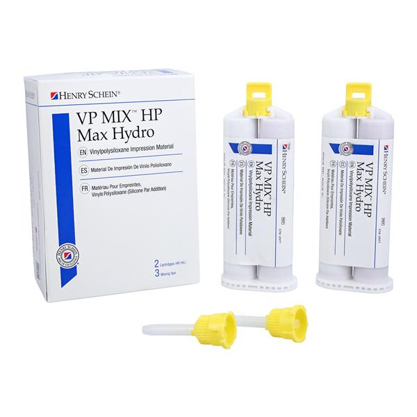 VP Mix HP Max Hydro Impression Material Cartridge Reg St RB Intro Kit 2/Pk
