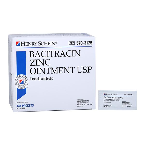 Bacitracin Zinc Ointment Topical Ointment 0.9gm 0.9gm Foil Pack 144/Bx, 12 BX/CA