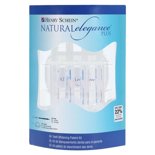 Natural Elegance Plus At Hm Tooth Whitening Patnt Kt 22% Carb Prx Unflvrd 4/Pk