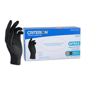 Criterion N300 Nitrile Exam Gloves Large Black Non-Sterile, 10 BX/CA