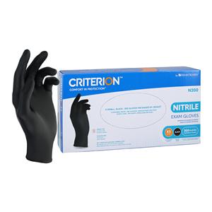 Criterion N200 Nitrile Exam Gloves X-Small Black Non-Sterile