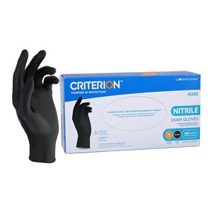Criterion N200 Nitrile Exam Gloves X-Large Black Non-Sterile, 10 BX/CA
