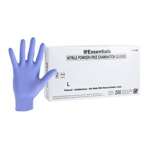 Essentials EDLP Nitrile Exam Gloves Large Periwinkle Non-Sterile