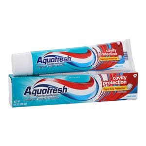 Aquafresh Cavity Protection Cool Mint Toothpaste 5.6 oz 0.25% NaF 5.6oz/Tb, 12 TB/CA