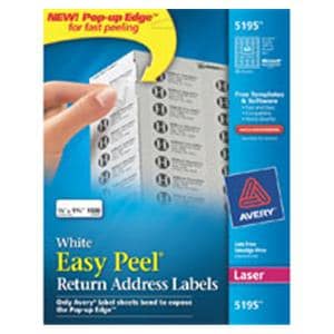 Avery White Laser Address Labels 2/3 in x 1 3/4 in 1500/Box 1500/Pk