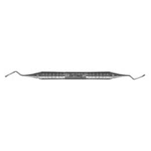 Furcation Curette Double End Size 2 #6 Satin Steel Immunity Steel Ea