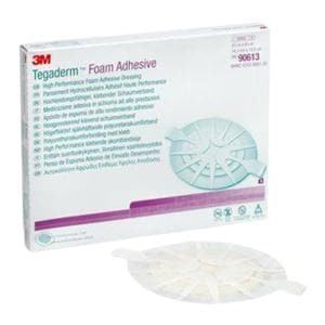 Tegaderm Foam Dressing 5-5/8x6-1/8" Sterile Oval Medium Adherent Adhs Wht Abs LF