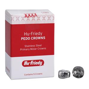 PEDO CROWNS Stainless Steel Crowns Size LLE4 2nd Prim LLM Refill 5/Pk