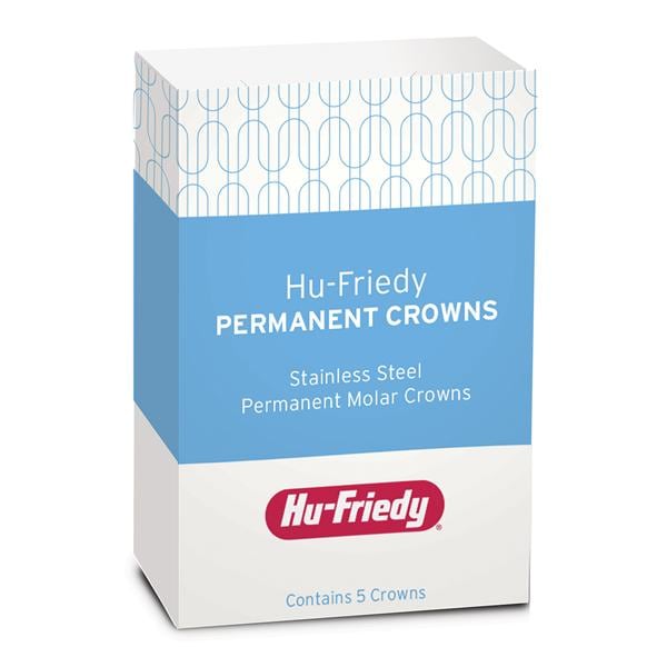 PERMANENT CROWNS Stainless Steel Crowns Size 6UL2 Upper Left Refill Package 5/Bx