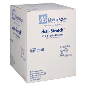 Acti-Stretch Conforming Bandage Gauze 3"x4.1yd Sterile 12/Bx