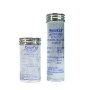 SafeCrit Microhematocrit Untreated Capillary Tube Blue 75mm 10Bx/Ca