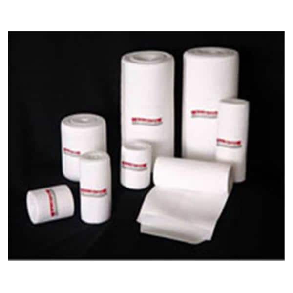 SuperWrap Stretch Bandage Nylon/Lycra/Foam Back /Elastic 4"x10 White Ea