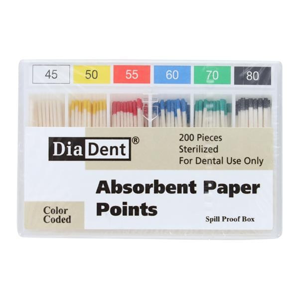 Absorbent Points Size 45-80 Assorted 200/Bx