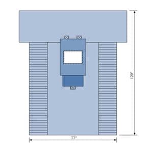 77x120" Sterile Breast Drape Fenestrated