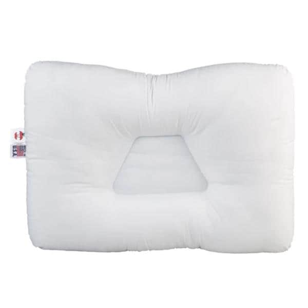 Tri-Core Positioning Pillow 24 in x 16 in Fiber White Reusable Ea