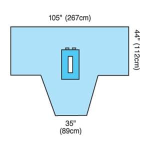 Convertors Peri/GYN Pack Reinforced Poly Table Cover 44x85