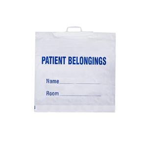 DawnMist Patient Belongings Bag White 20x23