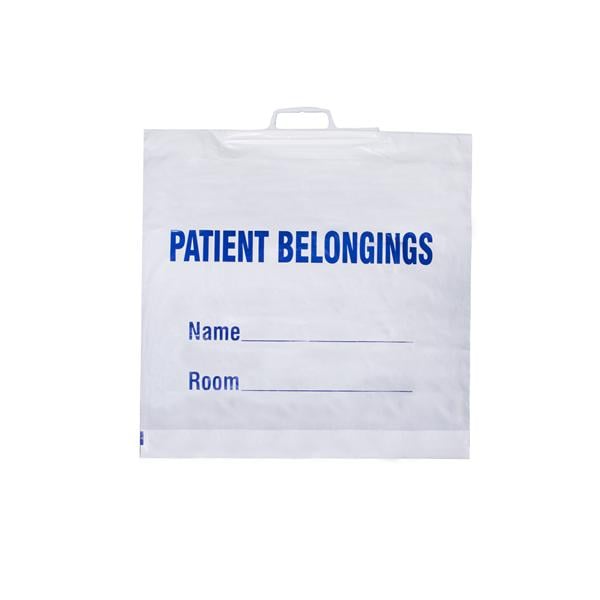 DawnMist Patient Belongings Bag White 20x23